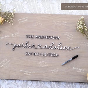 3D Unique Guest Book Sign, Wooden Guest Book Wedding Alternative, Custom Guest Book, Wooden Guest Book, Wedding Decor, Wedding Guestbook