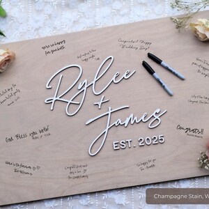 Guest Book Sign, Wooden Wedding Guest Book, Personalized Guest Book Alternative, Custom Unique Alternative Guest Book, Wedding Ceremony Sign