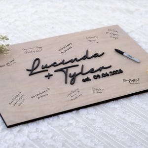 Wooden Guest Book Wedding Alternative, Custom Guest Book, Wooden Guest Book, Wedding Decor, Wedding Guestbook, 3D Unique Guest Book Sign