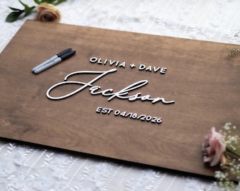 Unique Guest Book Sign, Wooden Wedding Guest Book, Personalized Guest Book Alternative, Custom Alternative Guest Book, Wedding Ceremony Sign