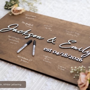 Personalized Guest Book Alternative, Unique Guest Book Sign, Custom Alternative Guest Book, Rustic Wooden Guest Book, Wedding Ceremony Signs