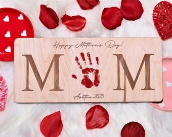 Mother's Day DIY Craft, Baby's First Mother's Day Hand/Footprints, Mother's Day Gift, Keepsake For Mom, Gift For Mom, Mother’s Day Handprint