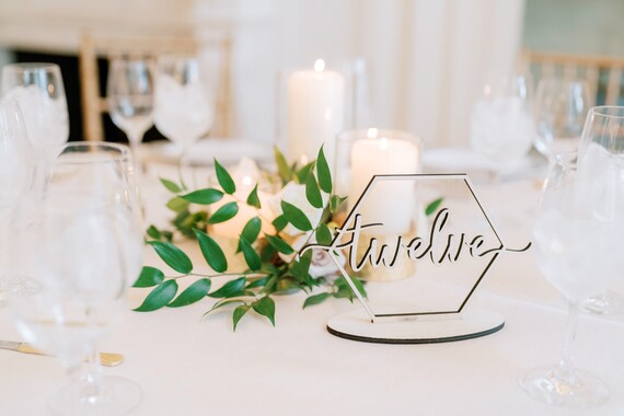 Wedding Table Numbers Table Decorations Rustic Table Decor - Etsy