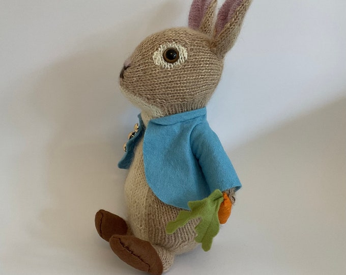 Peter the Rabbit, Handmade With High Quality Alpaca Yarn and Wool Felt ...