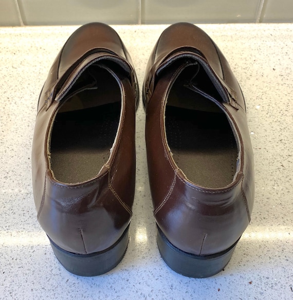 Status Mens Leather Dress Shoes Size 9 1/2 / Vint… - image 5