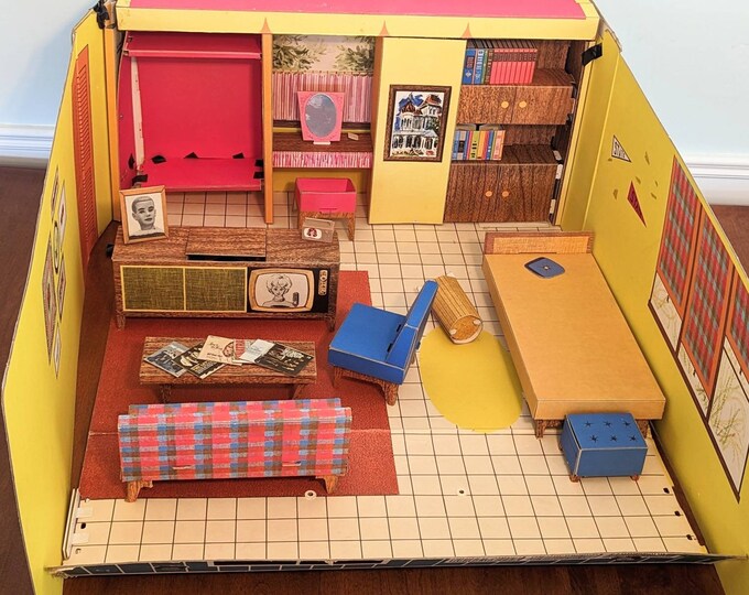 Vintage 1962 Barbie's Dream House by Mattel, Inc. / Vintage Barbie Dream House Stock No 816