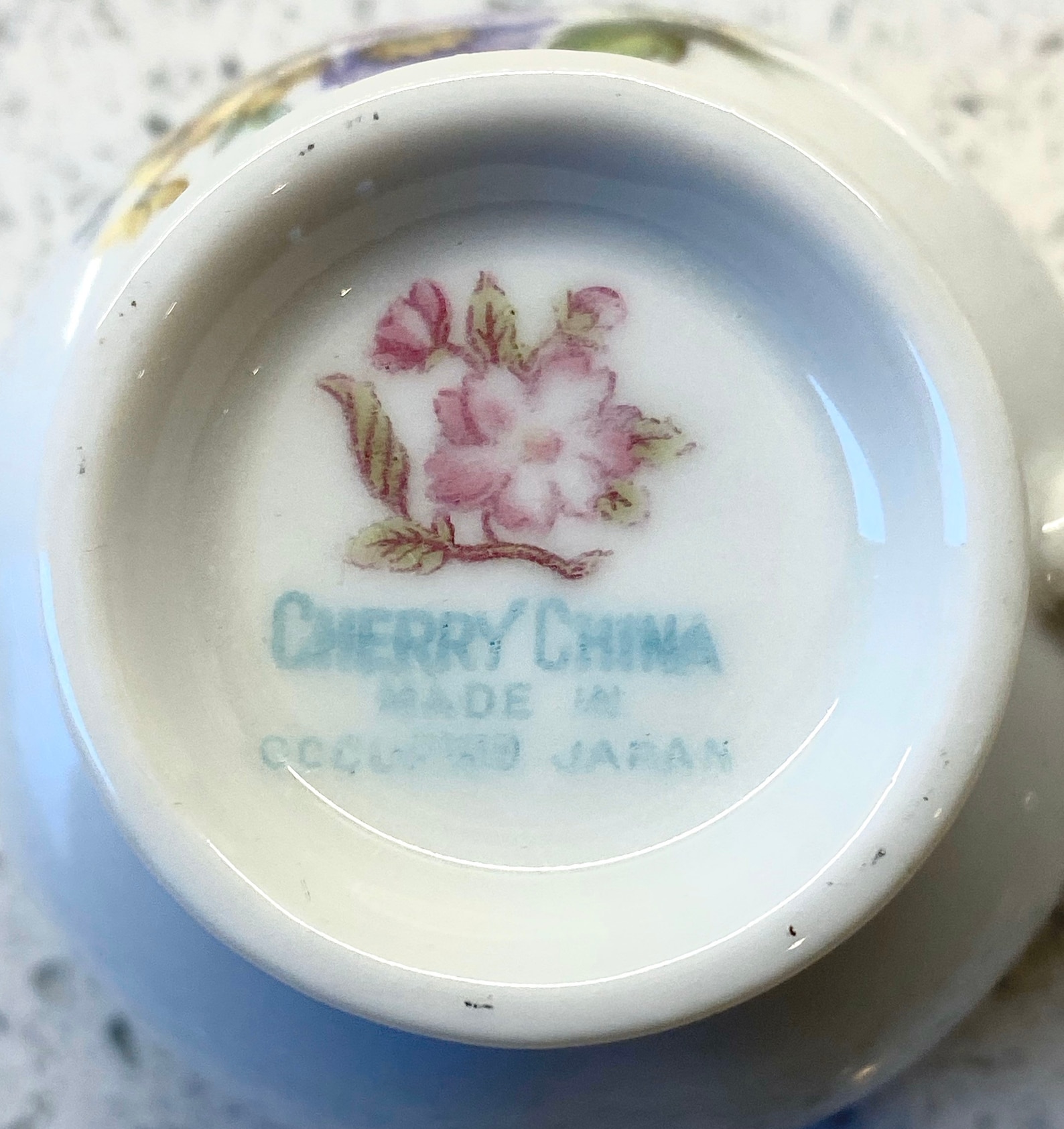 Vintage Cherry China Made in Occupied Japan Teacup / Antique Etsy