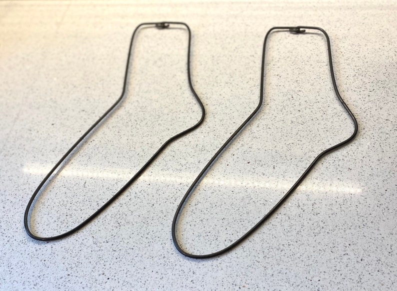 Vintage Sock Hanger Set of 2 / Large Men's Wool Sock Etsy