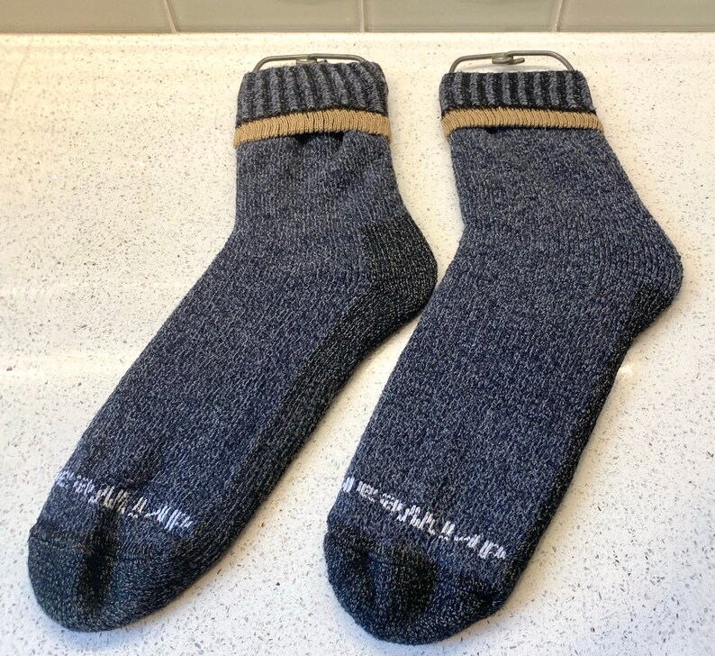 Vintage Sock Hanger Set of 2 / Large Men's Wool Sock Etsy