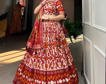 A Bollywood embrace the elegance of prints where tradition meets trend in every twirl of  a printed lehenga