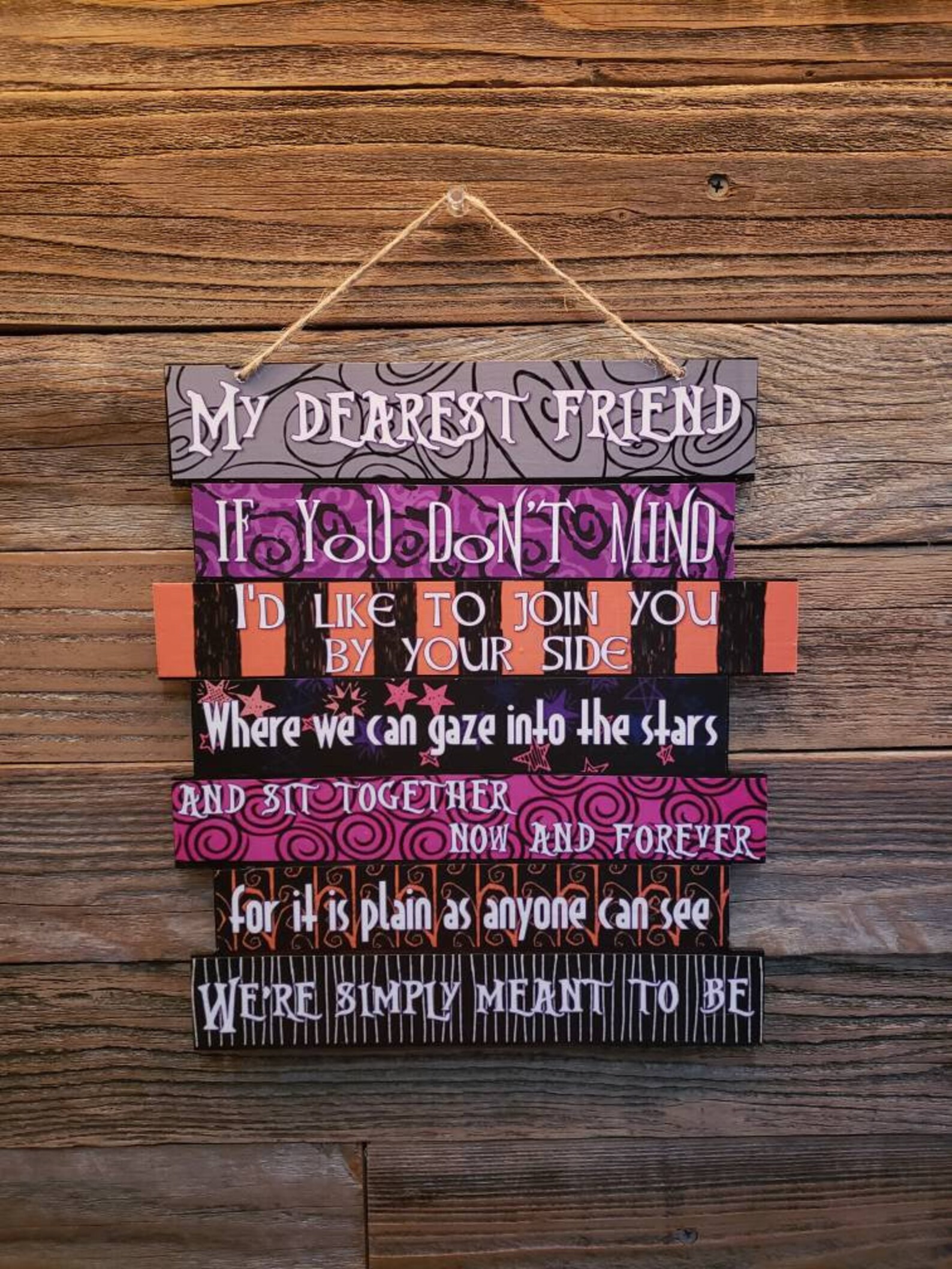 Nightmare Before Christmas Simply Meant to Be lyrics Etsy