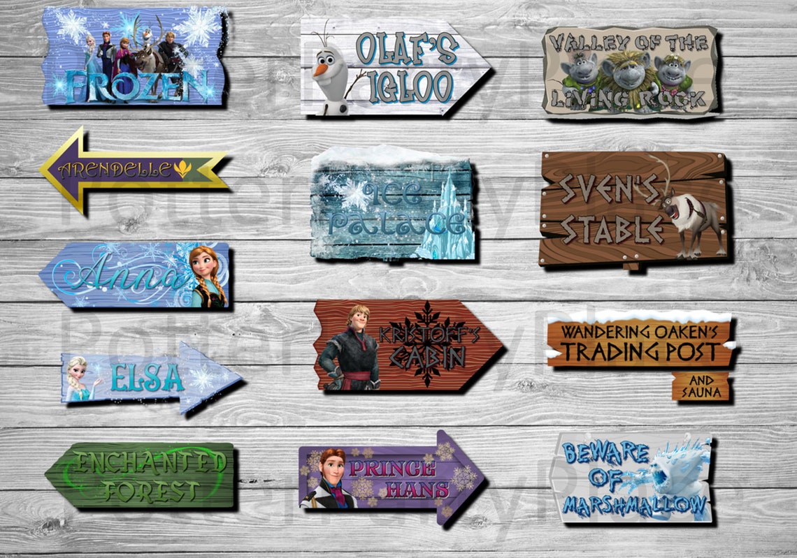 Disney's Frozen signs | Etsy