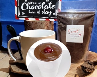 Cherry Dark Chocolate Cordial Cocoa Mix - Cocoa - Hot Chocolate - Holiday Gift - Hot Chocolate Gift Set - Movie Night Treats - Holiday Gift