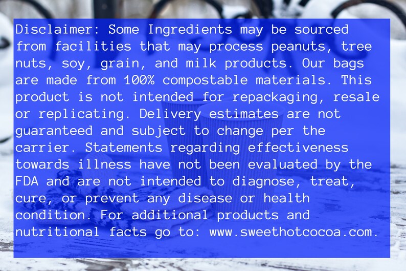 Eggnog Cocoa  Hot Cocoa  Hot Chocolate  Anniversary Gifts  image 9