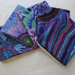 5 Blue Kaffe Fassett FQ Bundle Version 17