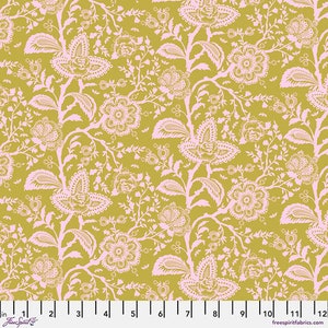 OOP FQ French Lace, Hazelnut - Tula Pink Parisville Deja Vu Quilt Fabric 100% Cotton Fat Quarter