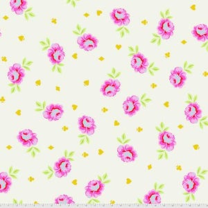 Quilt Backing 108&quot; Wide, Big Buds, Wonder, Tula Pink, Quilt Back By the Yard
