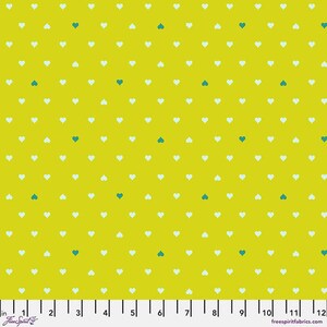 Unconditional Love, Clover - Tula Pink Besties 100% Cotton Quilt Fabric By the Yard