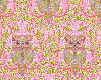 FQ Hootie Patootie, Honey - Tula Pink, Full Moon Forest II, Quilt Fabric 100% Cotton Fat Quarter