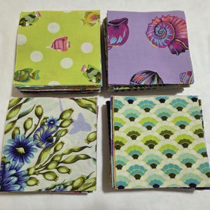 Tula Pink 4x4 inch Squares Fabric Pack 100% Cotton 70-80 Pieces