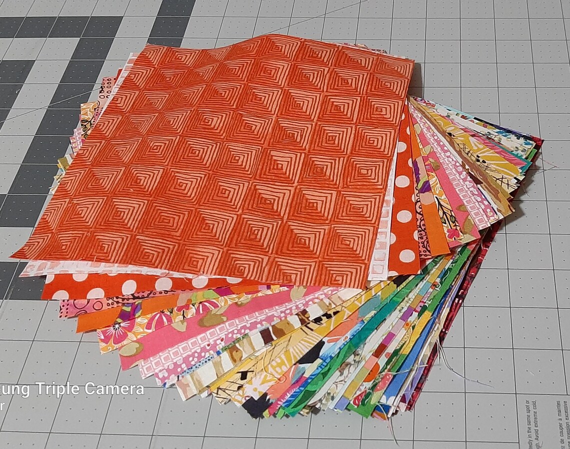 50 8 X 8 Inch Squares, Various Designers 100% Cotton Fabric Lot, No ...