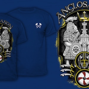 Anglo-Saxão - Camiseta Masculina Azul