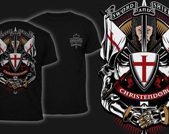 Sword And Shield - Men's T-Shirt Black