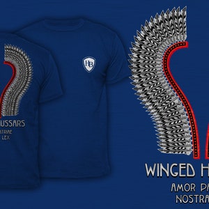 Winged Hussars - Men&#39;s T-Shirt Blue