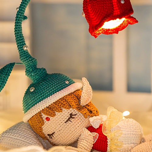 Crochet Flower Fairy Lamp Lily of the Valley Night Light Etsy