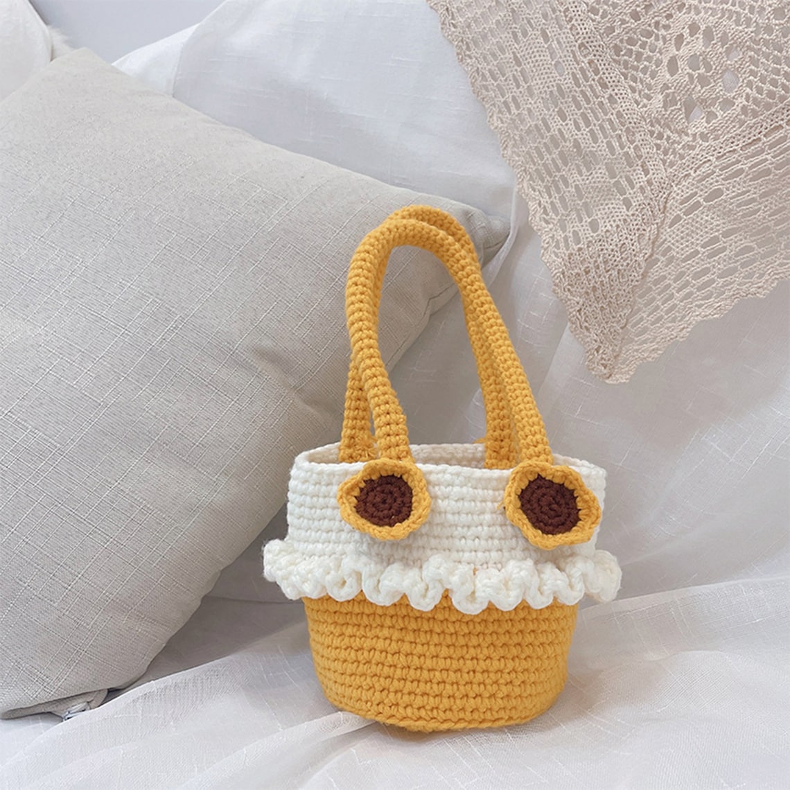 Finished Item Amigurumi Flower Bag Crochet Bag Handmade | Etsy