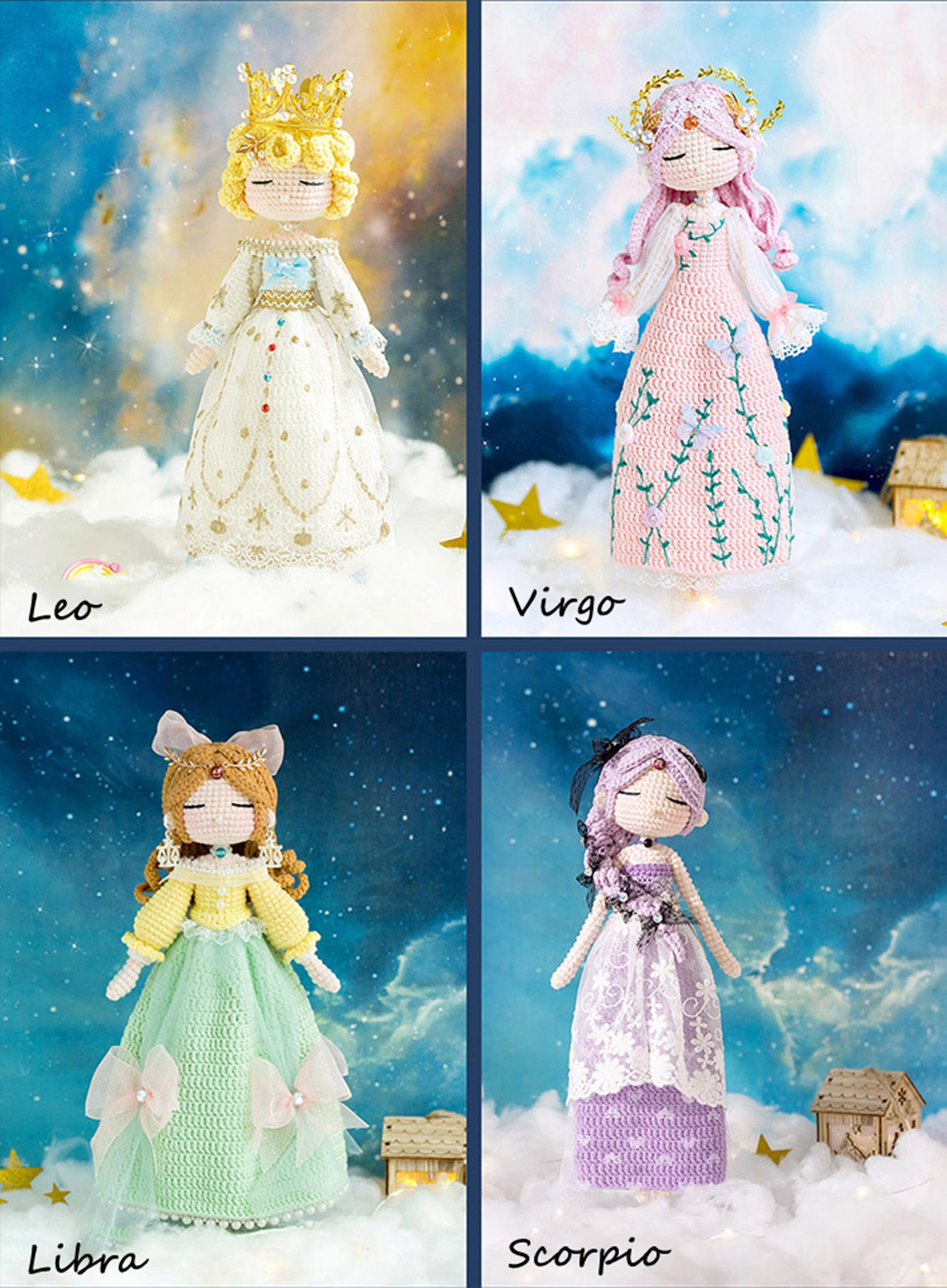 Twelve Astrological Signs Doll Finished item Amigurumi Etsy