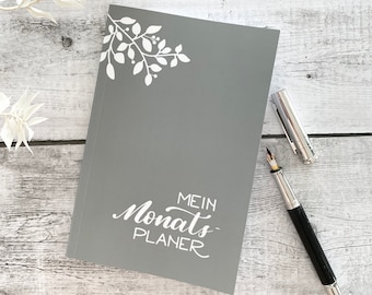 Monthly planner, bullet journaling, calendar to design yourself