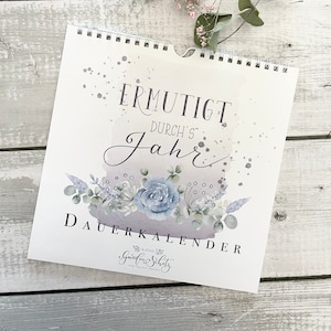 Dauerkalender 2024/2025 quadratischer, dauerhafter Wandkalender