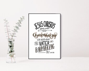 Picture or card to print out yourself with lettering Bible verse