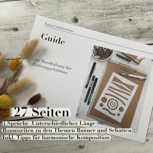 Lettering Guide PDF – Anleitung zur Kompositions-Schablone, Handlettering lernen leicht gemacht