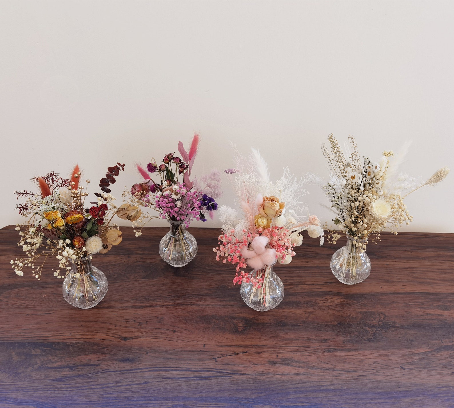 Mini Dried Flower Bouquet All Natural Bohemian Dried Flower Etsy