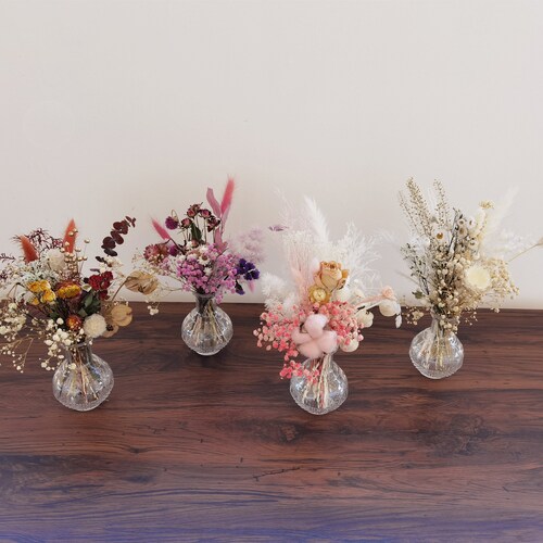 Mini Dried Flower Bouquet All Natural Bohemian Dried Flower Etsy