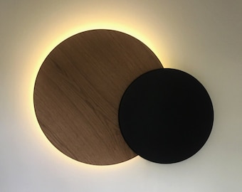 Wooden light wall decoration - Eclipse