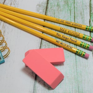 Personalized Pencil, Back to School Gift, School Supply, Engraved Pencil, Name Pencil, Teacher Gift
