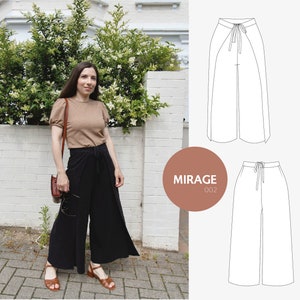 Wrap trousers - PDF sewing pattern - Mirage