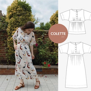 Dress and blouse - PDF sewing pattern - Colette