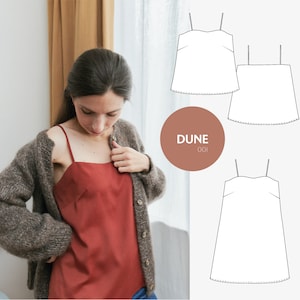 Camisole and slip dress - PDF sewing pattern - Dune