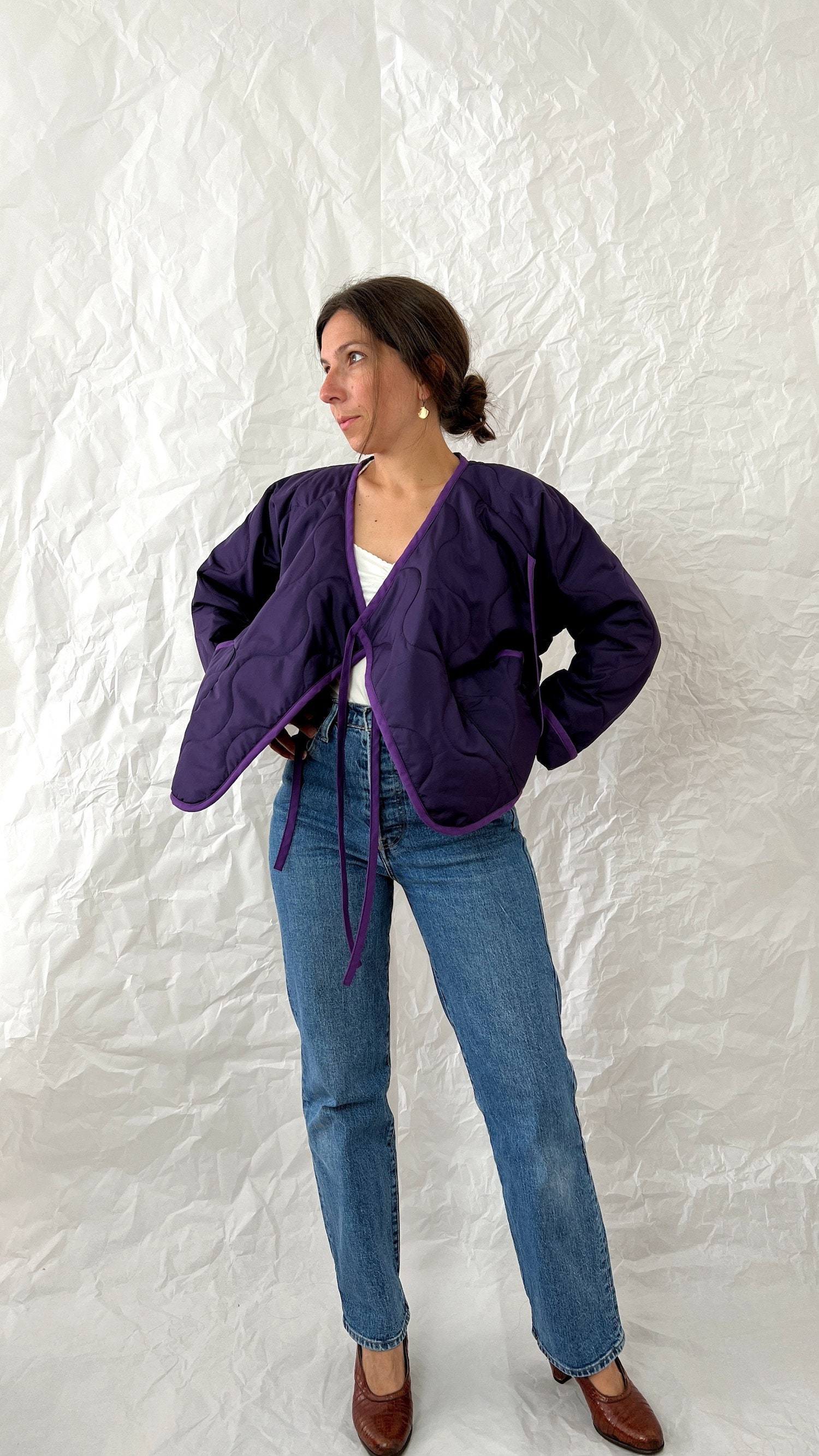 Wrap Quilted Jacket and Coat - PDF Sewing Pattern - Coquillage - Etsy