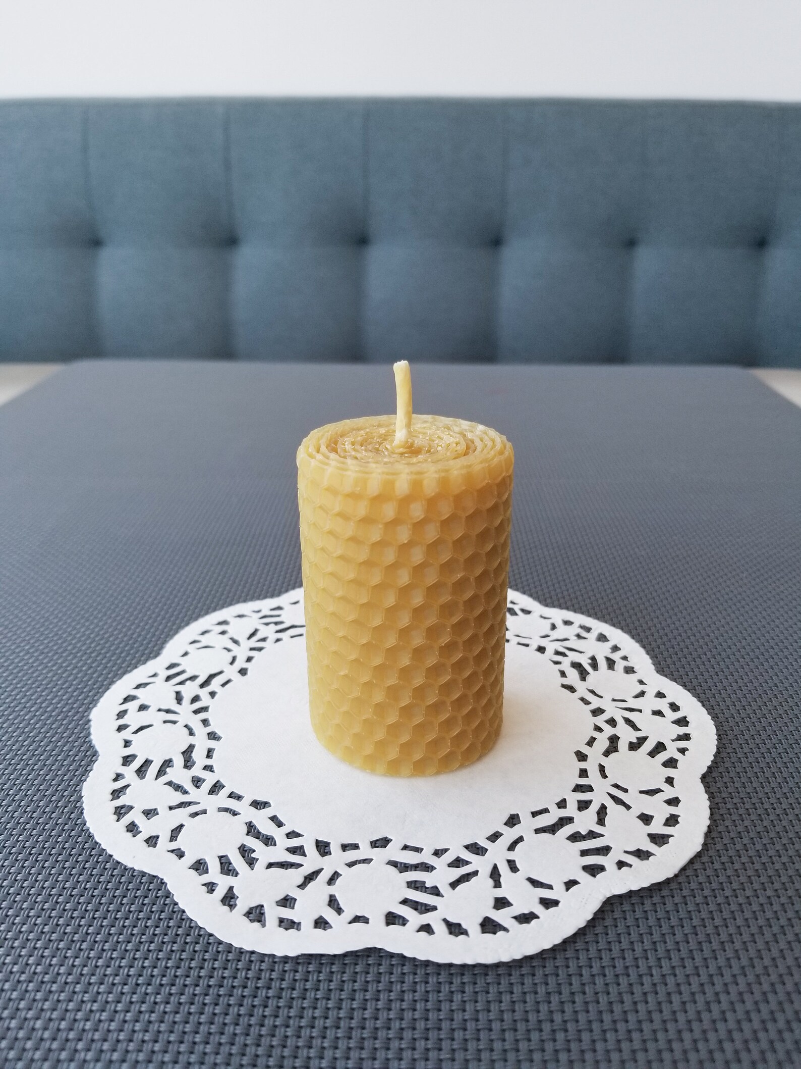 Set of 3 candles Honey Beeswax Candles 100 Natural Wax Etsy