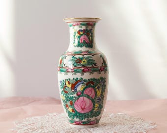 19 世紀中国磁器花瓶 – 30 cm、花のモチーフ - Etsy 日本
