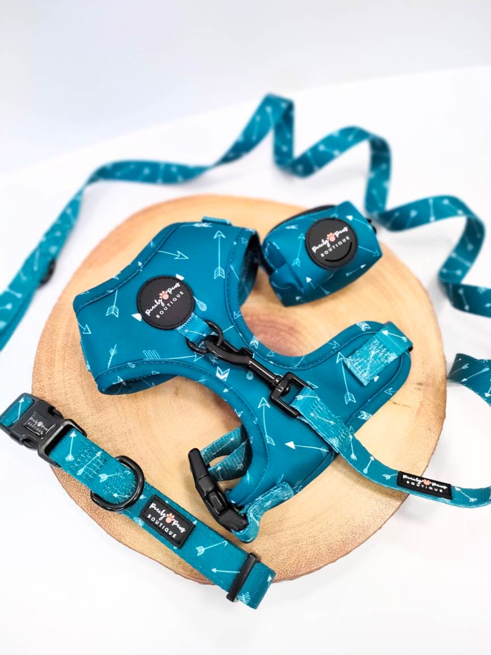 Tealin Cute Dog Harness Dog Harness Teal Adjustable Dog Etsy UK