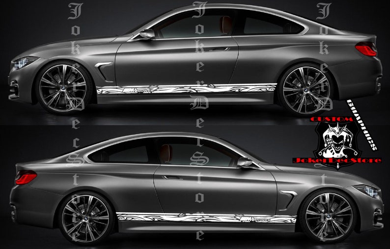 Husband Birthday Christmas Gifts for Boyfriend BMW M6 Side Door Stripe Custom kit Racing Stickers Set For BMW M6 graphics