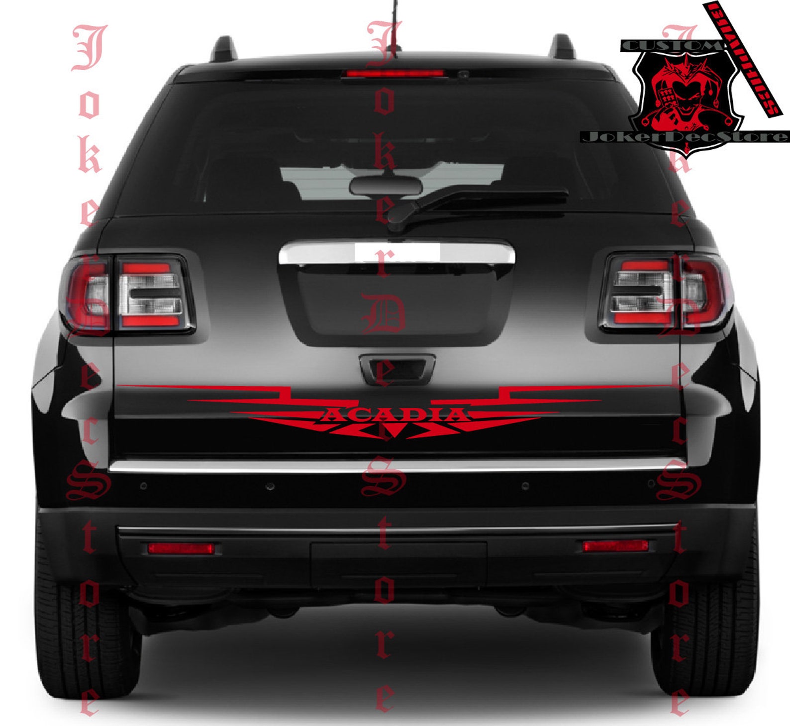 Acadia Tailgate Stickers Racing Decals Custom Graphic Etsy