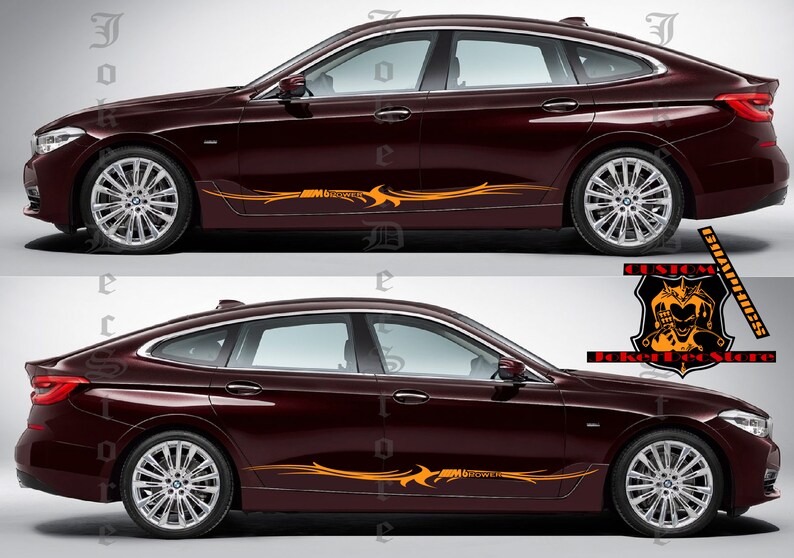 BMW M6 Trible Stickers Vinyl Graphics For BMW M6 graphics
