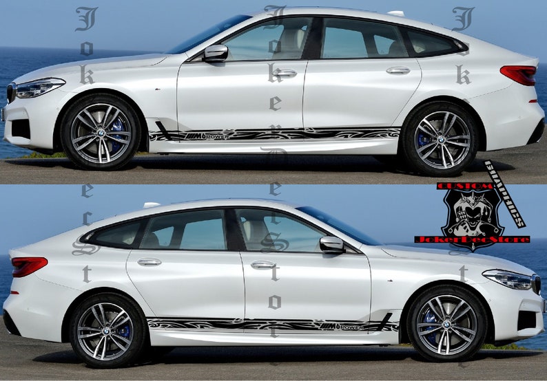 Husband Birthday Christmas Gifts for Boyfriend BMW M6 Side Door Stripe Custom kit Racing Stickers Set For BMW M6 graphics